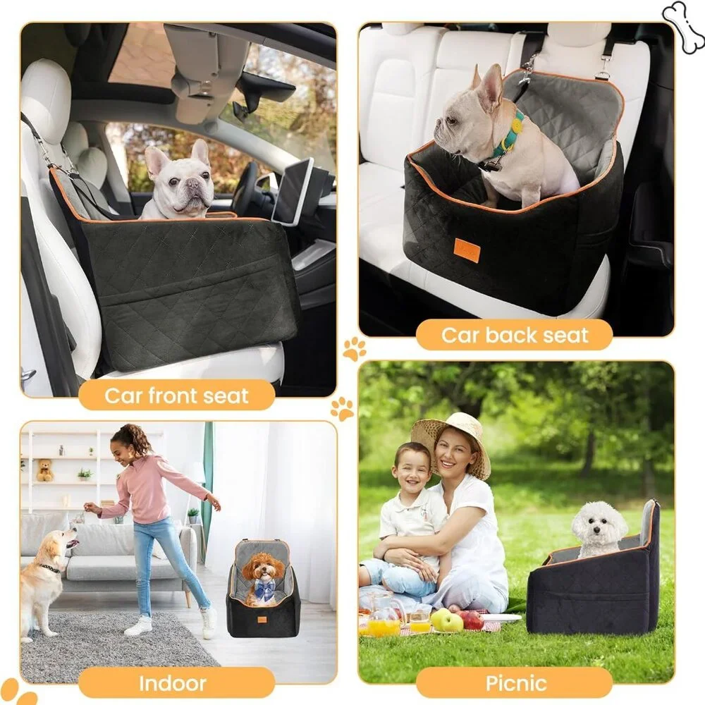 Dog Car Seat for Small Dog, Booster Seat for Dogs Under 30lbs